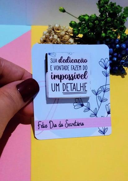 Card com Chocolatinho Cacau Show 5g- Dia da Secretária