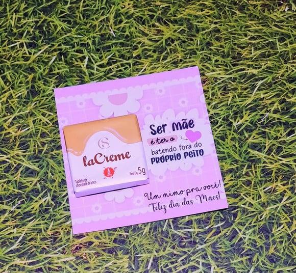 Card com Chocolatinho Cacau Show 5g- Dia das Mães