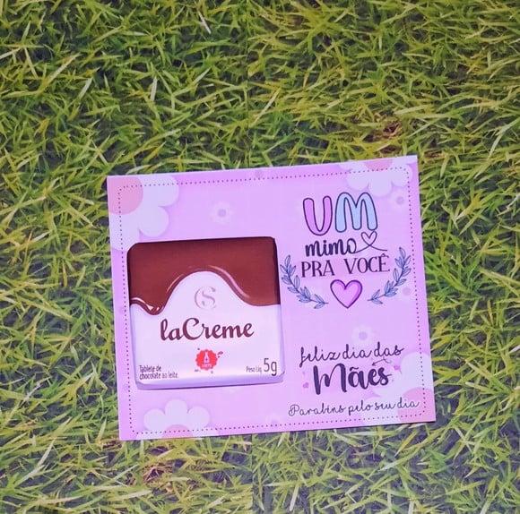 Card com Chocolatinho Cacau Show 5g- Dia das Mães