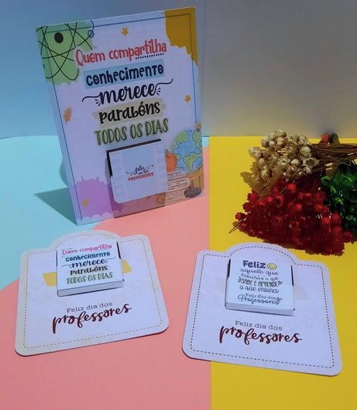 Card com Chocolatinho Cacau Show 5g- Dia dos Professores