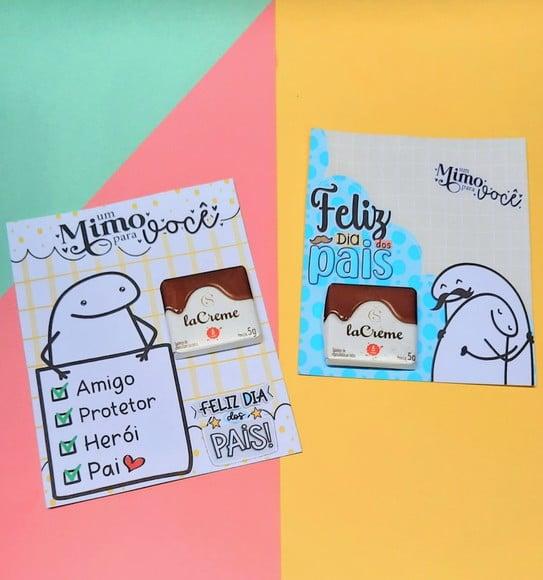 Card com Chocolatinho Cacau Show 5g- Dia dos Pais