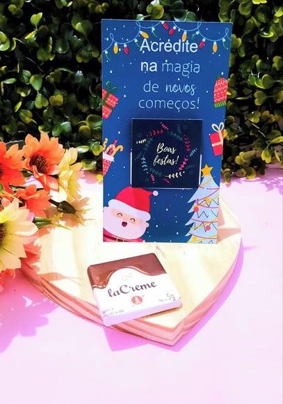 Card com Chocolatinho Cacau Show 5g- Natal