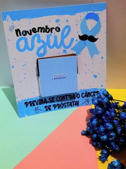 Card com Chocolatinho Cacau Show 5g- Novembro Azul