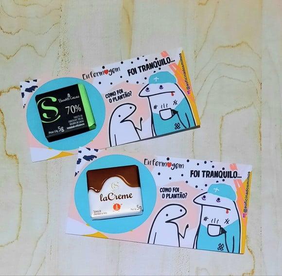 Card com Chocolatinho Cacau Show 5g- Enfermagem/ Médico