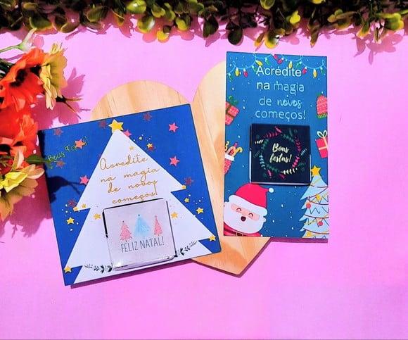 Card com Chocolatinho Cacau Show 5g- Natal