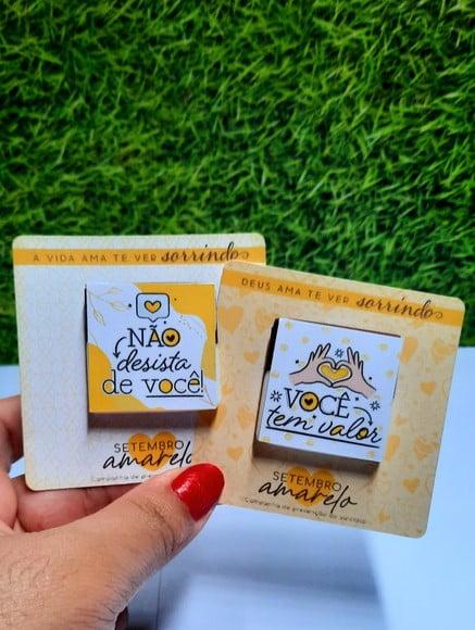 Card com Chocolatinho Cacau Show 5g- Setembro Amarelo