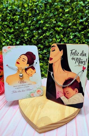 Card com Colar- Dia das Mães