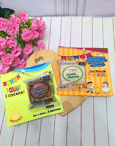 Card com Cocada- Festa Junina