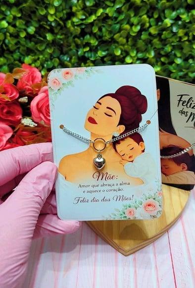 Card com Colar- Dia das Mães