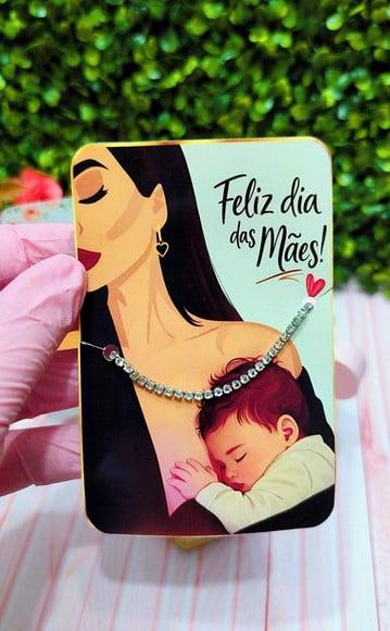 Card com Colar- Dia das Mães