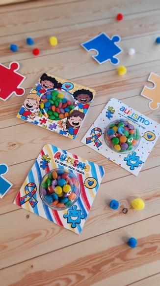 Card com Coloreti (chocolate)- Autismo- Abril Azul