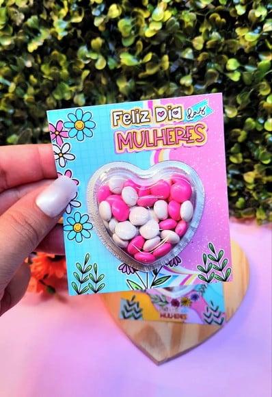 Card com Coloreti (chocolate)- Dia da Mulher
