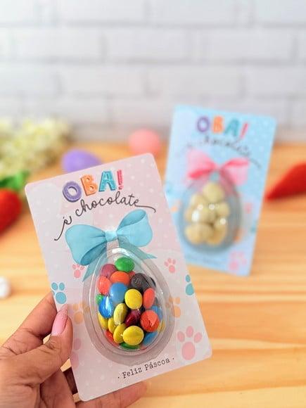 Card com Coloreti (chocolate)- Páscoa