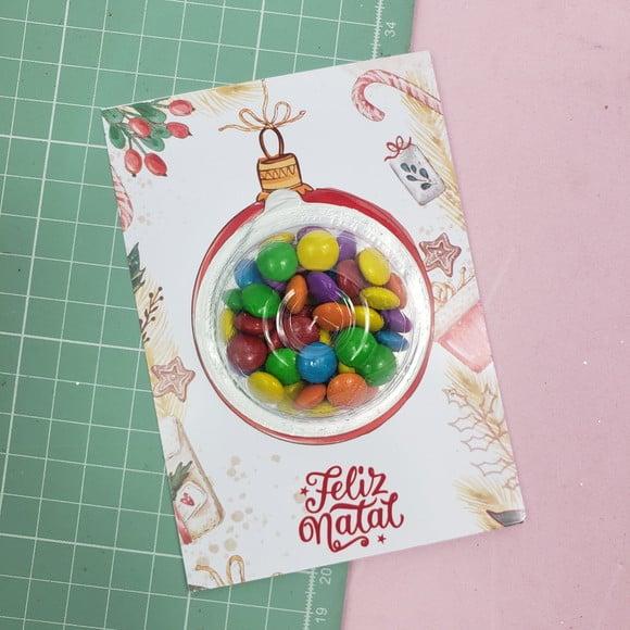 Card com Coloreti (chocolates)- Natal