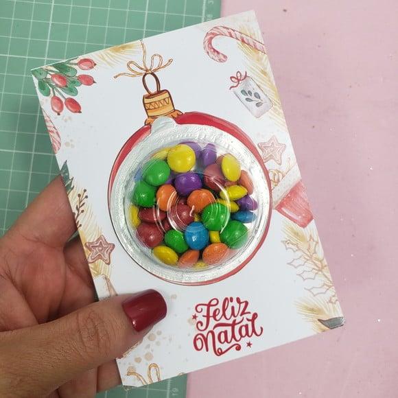 Card com Coloreti (chocolates)- Natal