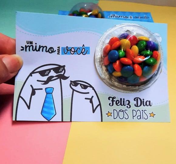 Card com Coloreti (chocolatinho)- Dia dos Pais