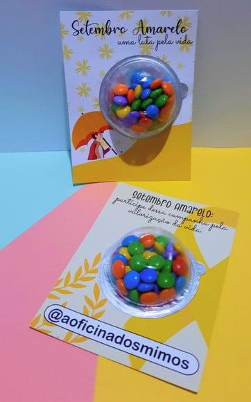 Card com Coloreti (chocolatinhos)- Setembro Amarelo