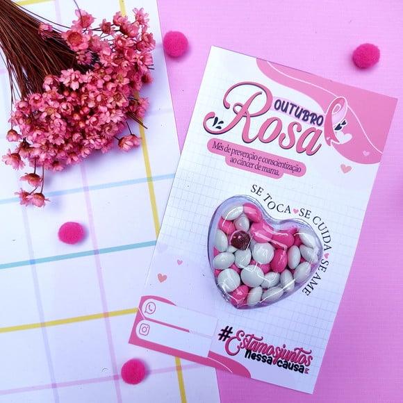 Card com Coloreti (docinho)- Outubro Rosa
