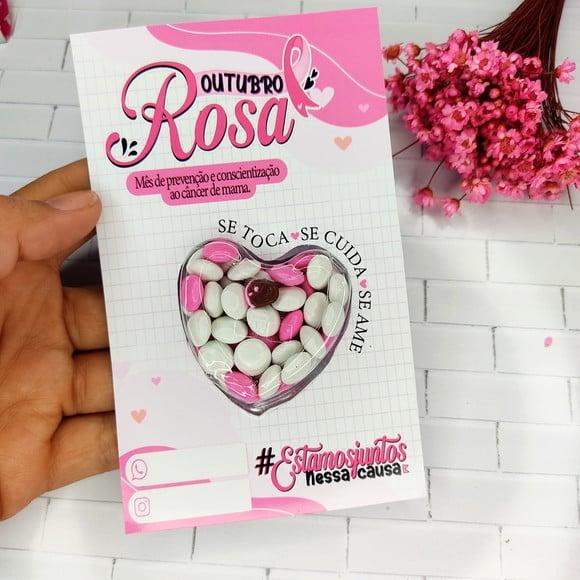 Card com Coloreti (docinho)- Outubro Rosa