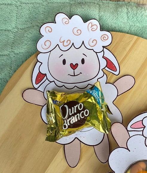 Card com Coloreti (docinhos) ou Bombom- Páscoa