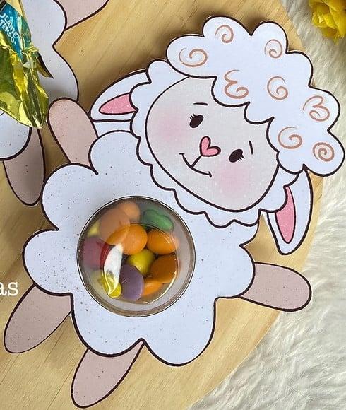 Card com Coloreti (docinhos) ou Bombom- Páscoa