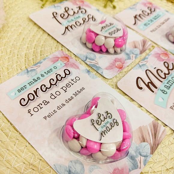 Card com Coloreti (docinhos)- Dia das Mães