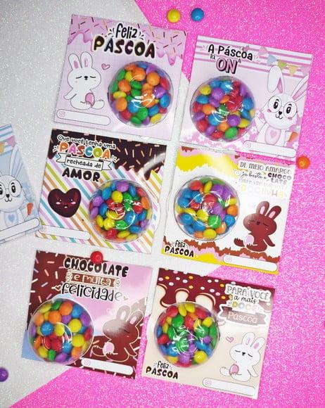 Card com Coloreti (docinhos)- Páscoa