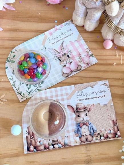 Card com Coloreti ou Chocolate- Páscoa