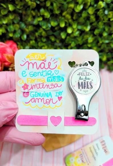 Card com Cortador de Unha e Mini Lixa- Dia das Mães