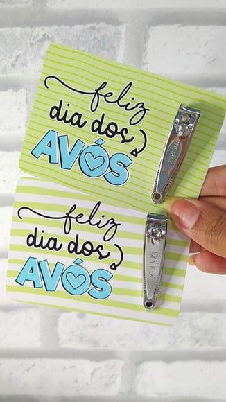 Card com Cortador de Unha- Dia dos Avós