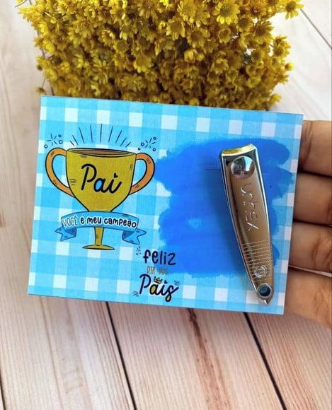 Card com Cortador de Unha- Dia dos Pais