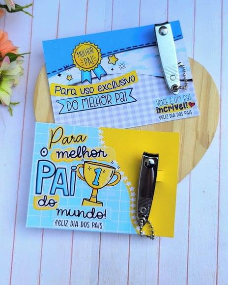Card com Cortador de Unha- Dia dos Pais