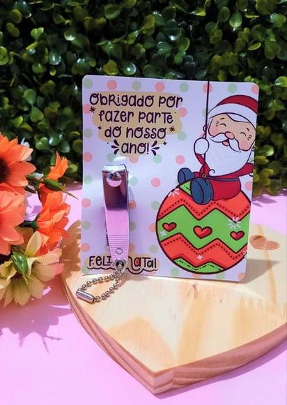 Card com Cortador de Unha- Natal