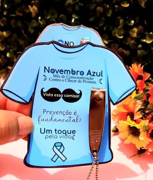 Card com Cortador de Unha- Novembro Azul