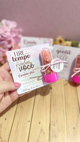 Card com Escalda Pés- Dia da Mulher