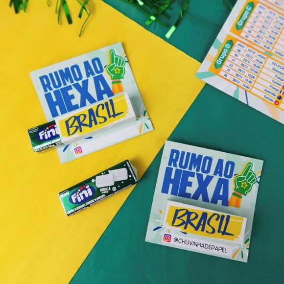 Card com Drops de Hortelã- Copa do Mundo