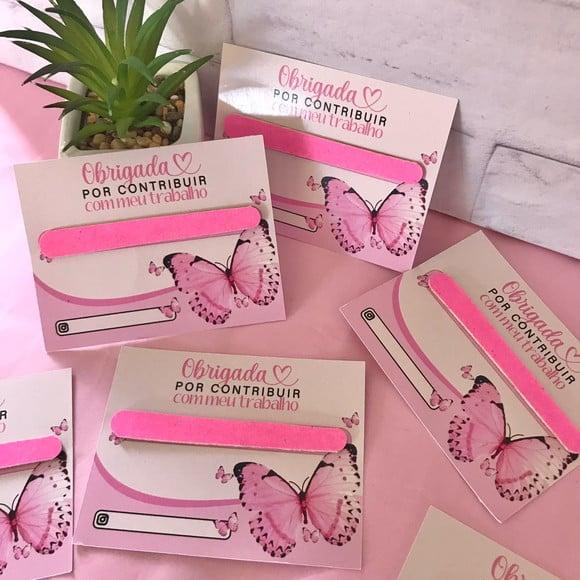 Card com Escovinha ou Mini Lixa- Mimo Cliente