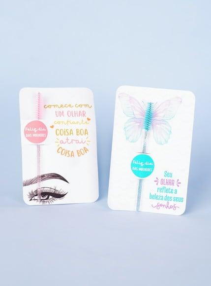 Card com Escovinha- Dia da Mulher