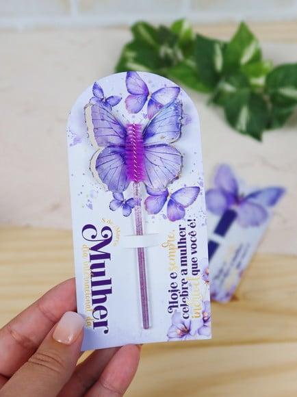 Card com Escovinha- Dia da Mulher