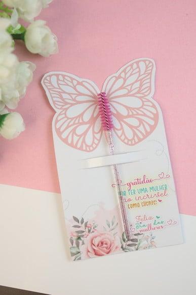 Card com Escovinha- Dia da Mulher
