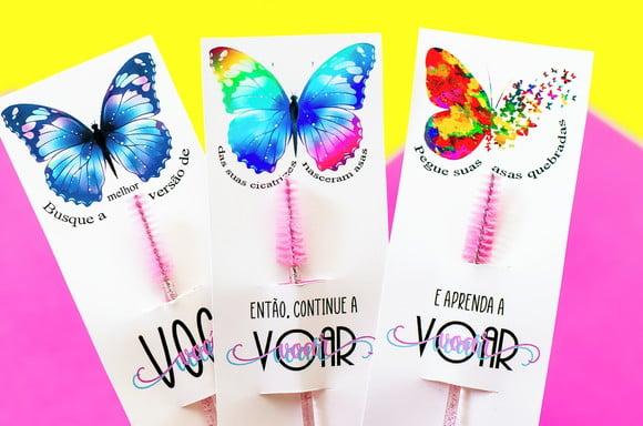 Card com Escovinha- Dia da Mulher