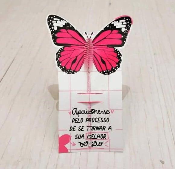Card com Escovinha- Dia da Mulher