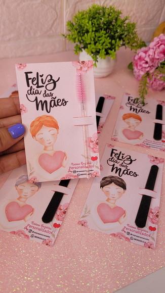 Card com Escovinha- Dia das Mães
