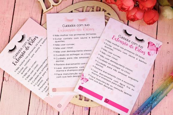 Card com Escovinha- Extensão de Cílios