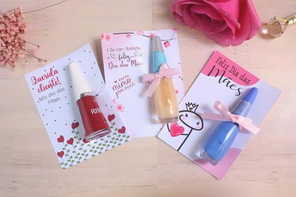 Card com Esmalte- Dia das Mães