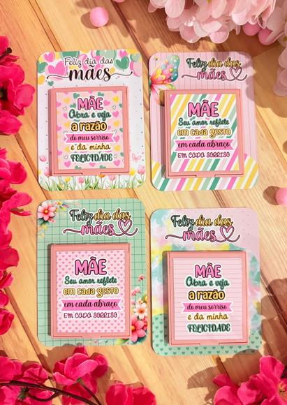 Card com Espelhinho de Bolsa- Dia das Mães