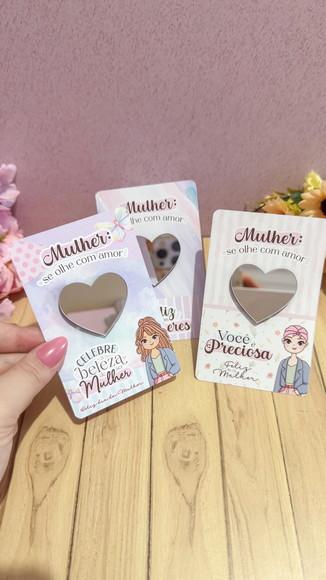 Card com Espelhinho- Dia da Mulher