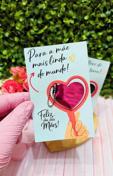 Card com Espelhinho- Dia das Mães
