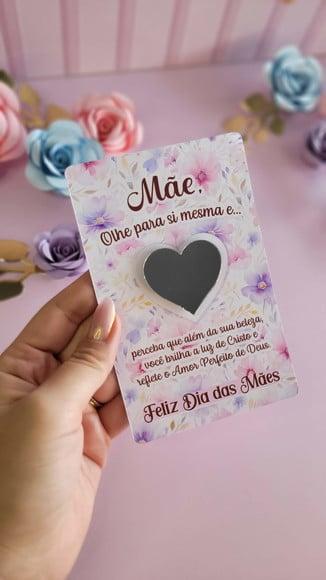 Card com Espelhinho- Dia das Mães