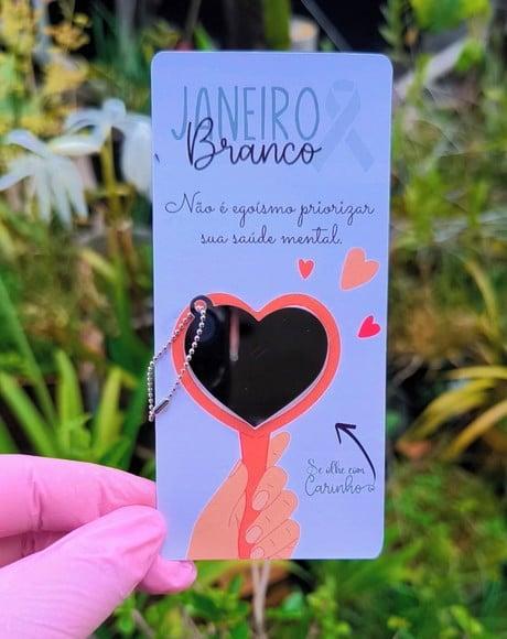 Card com Espelhinho- Janeiro Branco